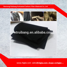 material de filtro de aire tela de fibra de carbono carbón activado ACF fieltro